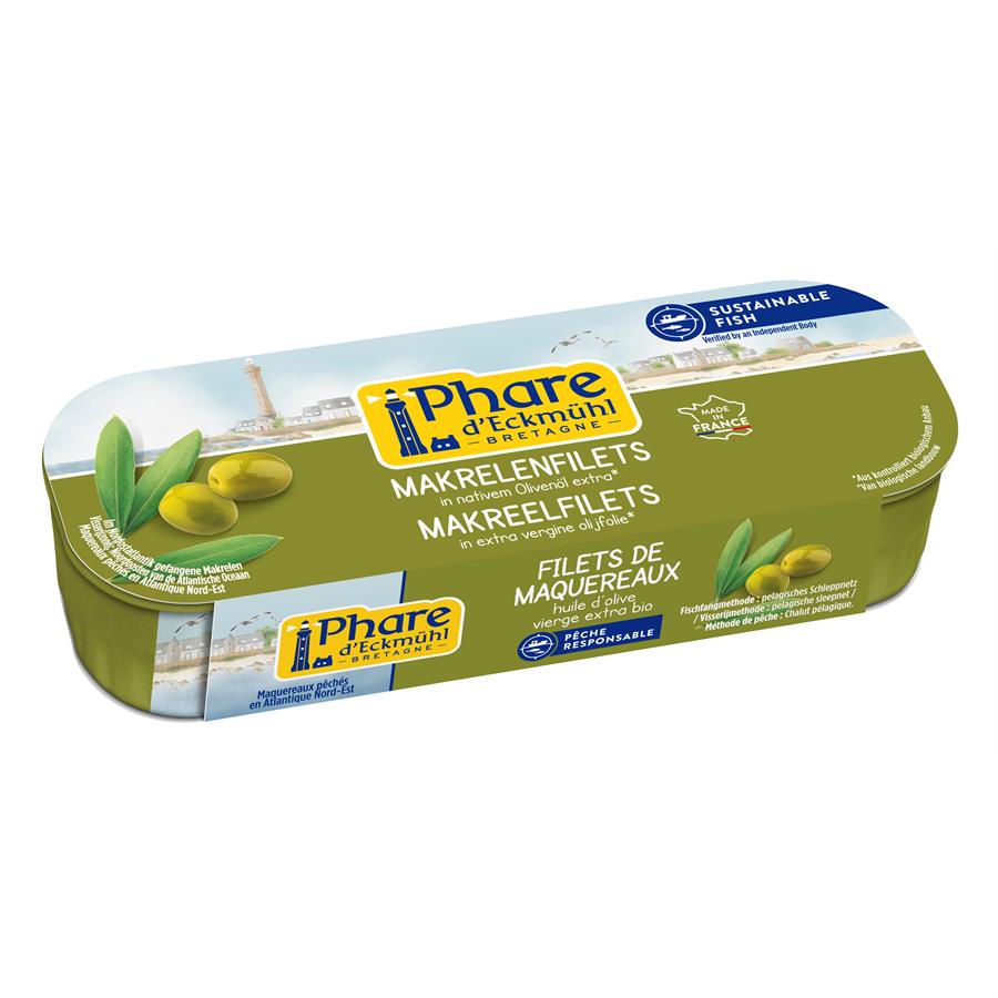 Phare D' Eckmuhl Makreel-Filets olijfolie 151g