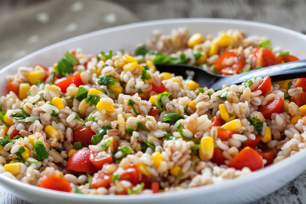 SkinnyLove Proof: vegan nasi met gepofte mais