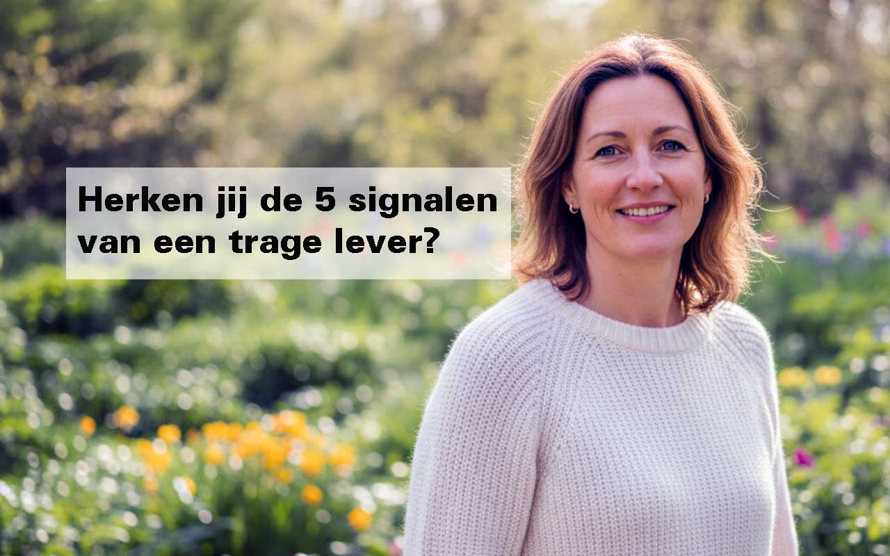 waarschuwingssignalen van een trage lever