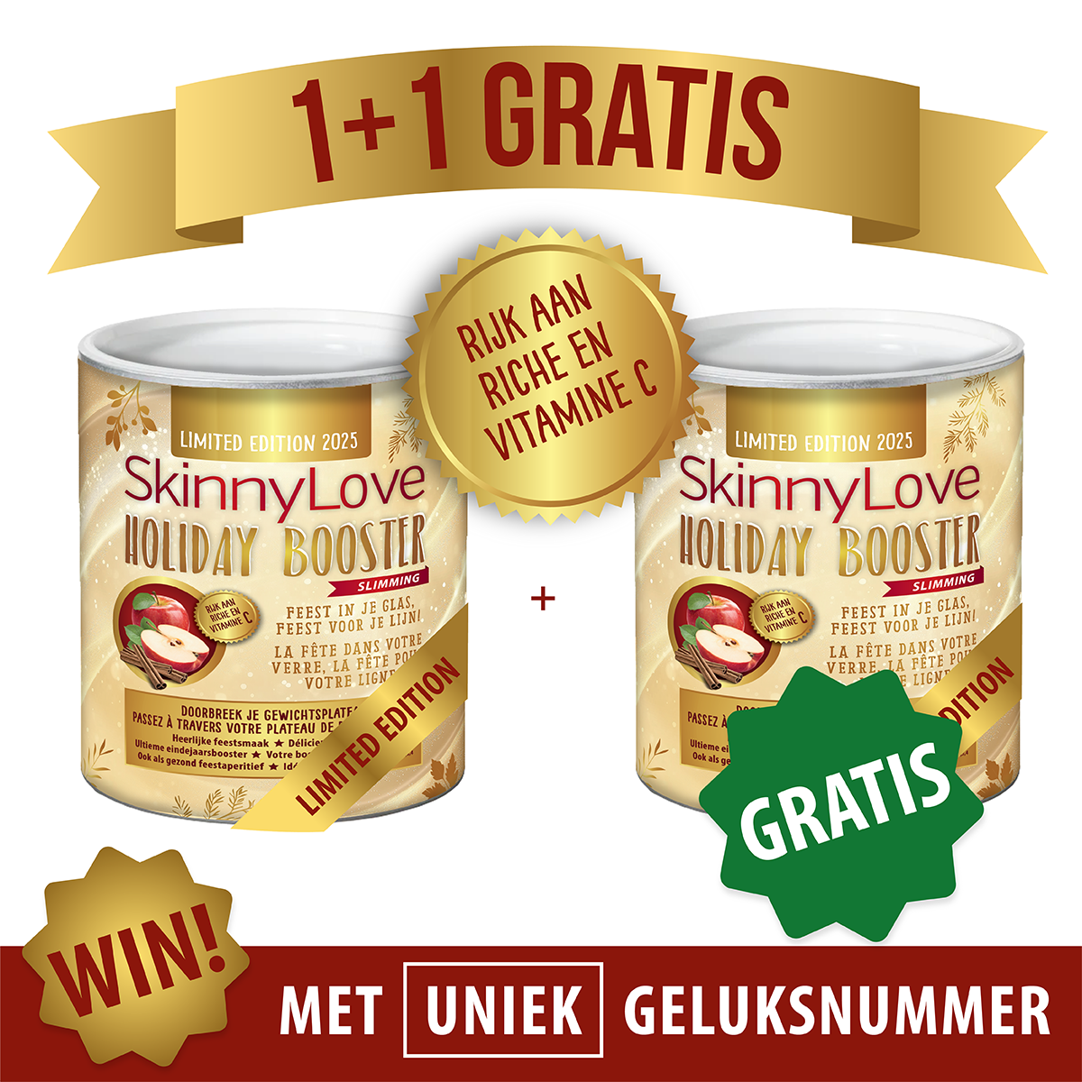 SkinnyLove Holiday Booster (1+1 GRATIS)