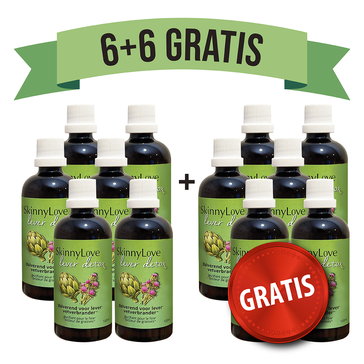SkinnyLove Lever Detox 6+6 GRATIS