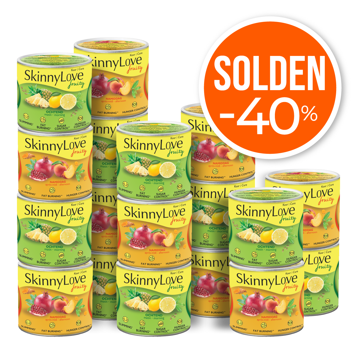 SkinnyLove Fruity vermageringskuur (-40%) (9 sets 230g)