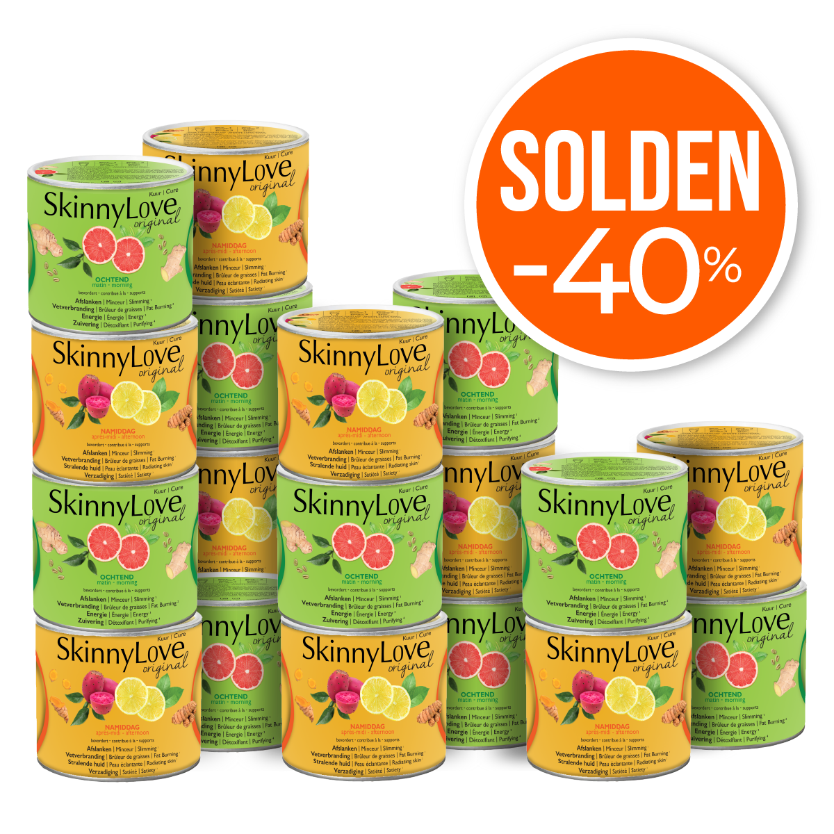 SkinnyLove Original Spicy vermageringskuur (-40%) (9 sets 230g)