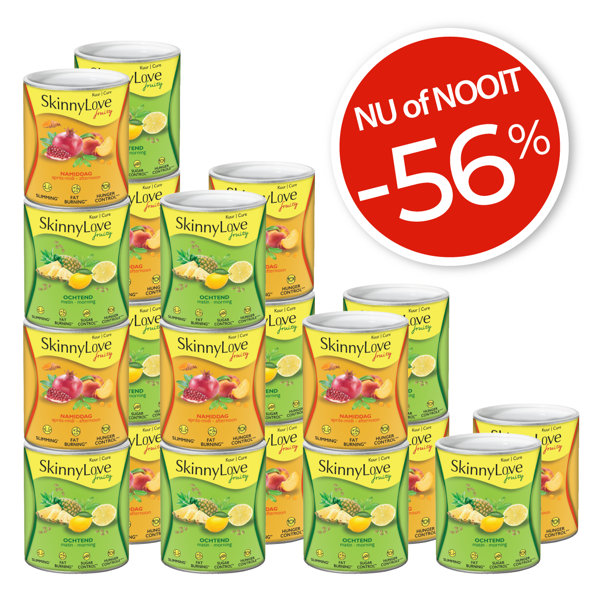 10 SkinnyLove Fruity voordeelkuren (-56%) (10x2x500g)