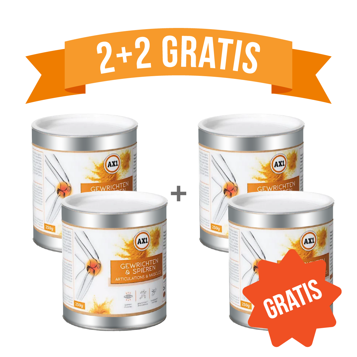 AX1 (voordeelkuur 250g) 2+2 GRATIS