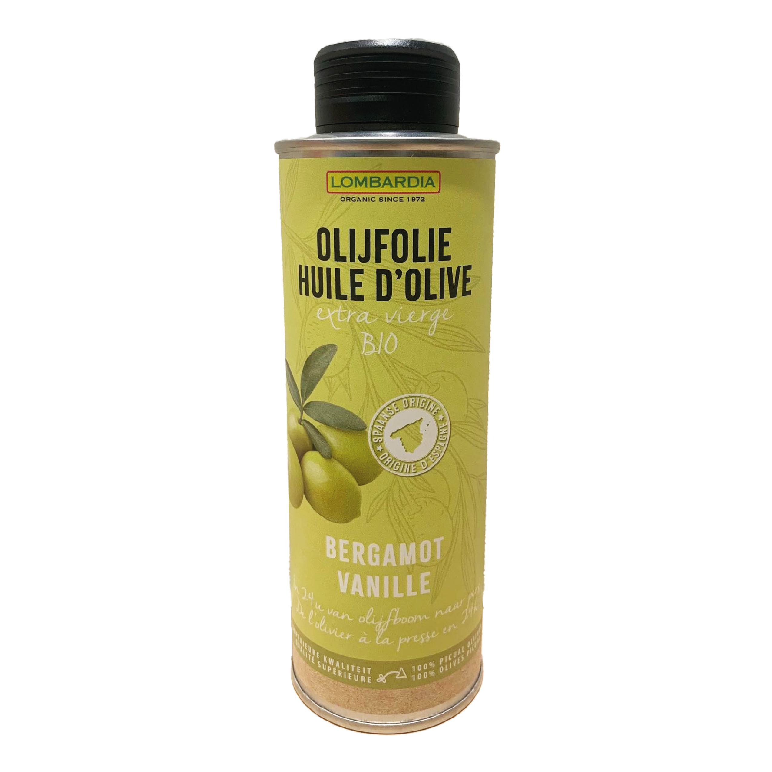Bio extra vierge olijfolie 250ml | bergamot - vanille