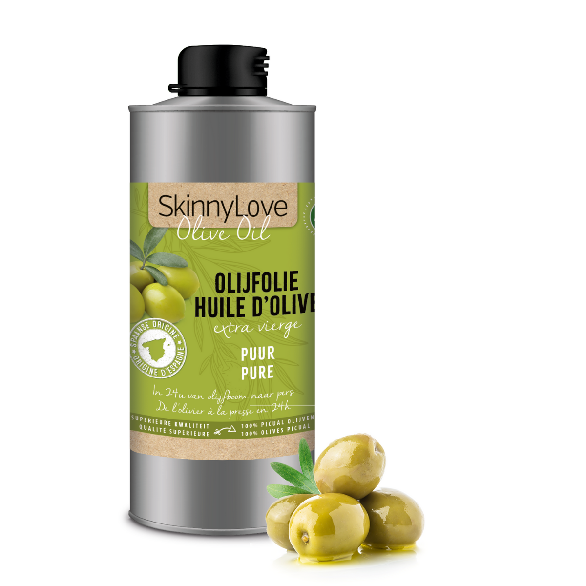 Bio extra vierge olijfolie 750ml | natuur
