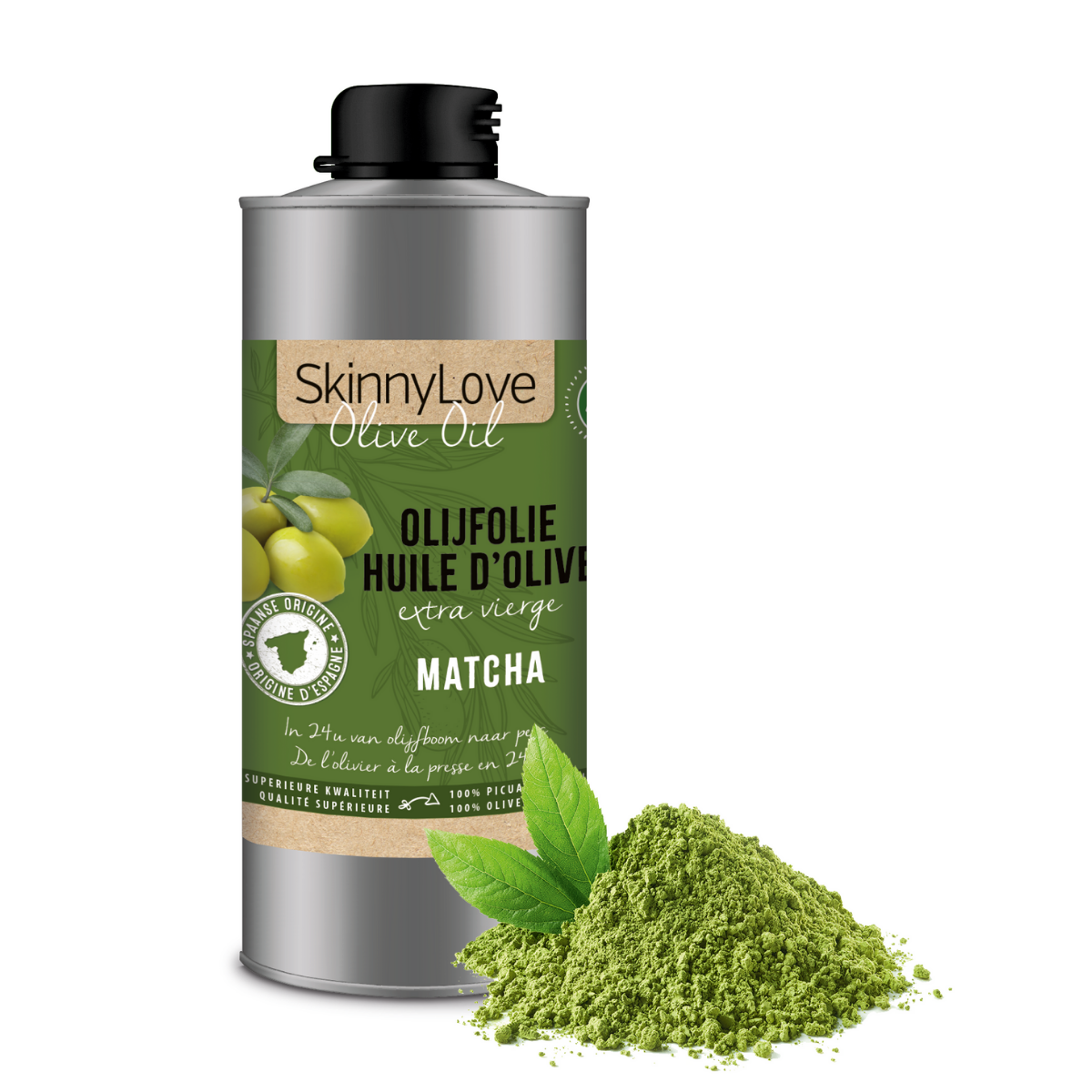 Bio extra vierge olijfolie 750ml | matcha